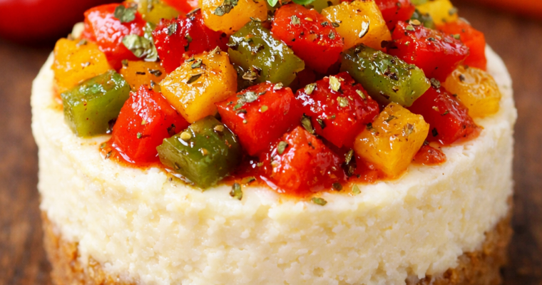 Mini Cheesecake Salate ai Peperoni: L’Antipasto Gourmet che non ti aspetti