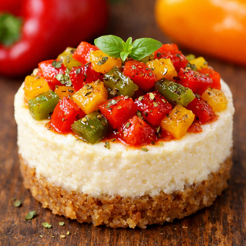 Mini Cheesecake Salate ai Peperoni: L’Antipasto Gourmet che non ti aspetti