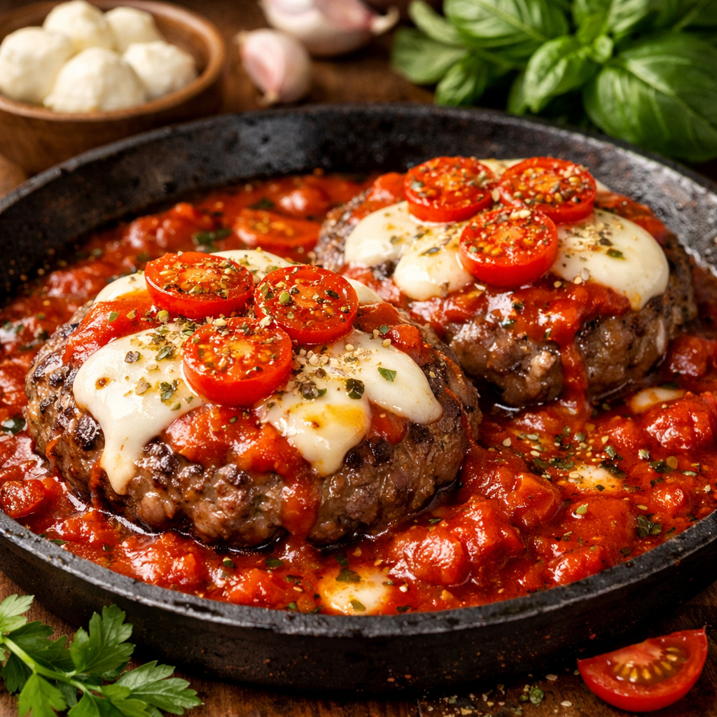 Hamburger alla pizzaiola