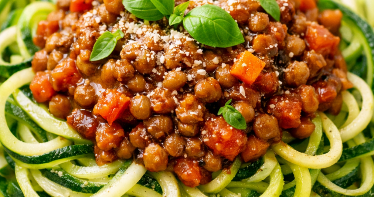 Zoodles al Ragù di Lenticchie: Il Comfort Food Leggero.
