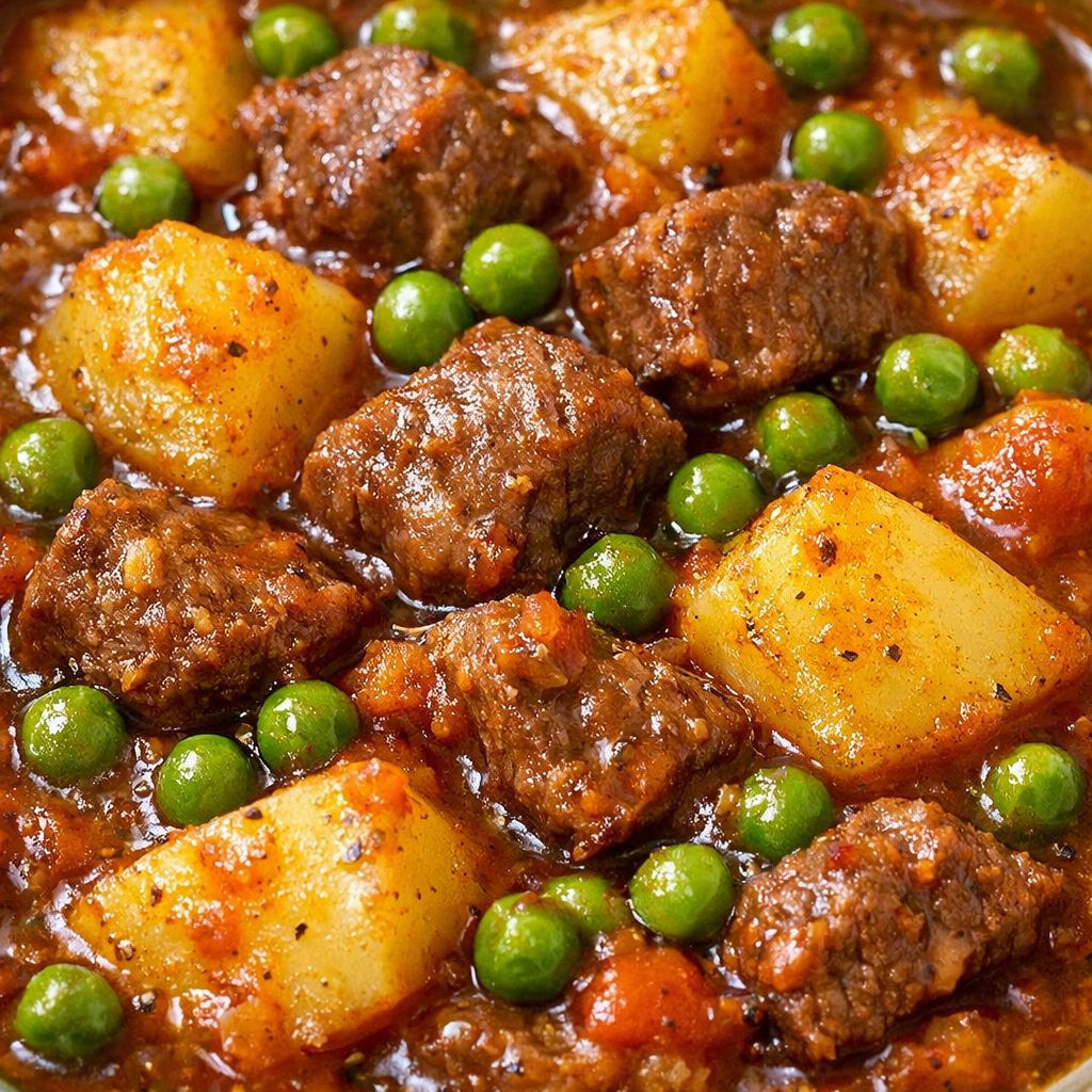 Spezzatino con patate e piselli: il comfort food per eccellenza