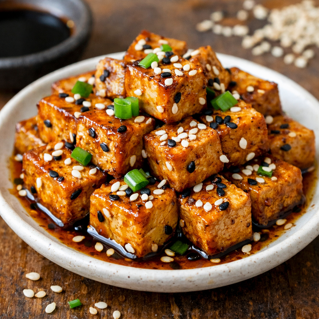 Tofu Marinato alla Soia e Sesamo: Il Piatto Orientale Croccante e Saporitissimo
