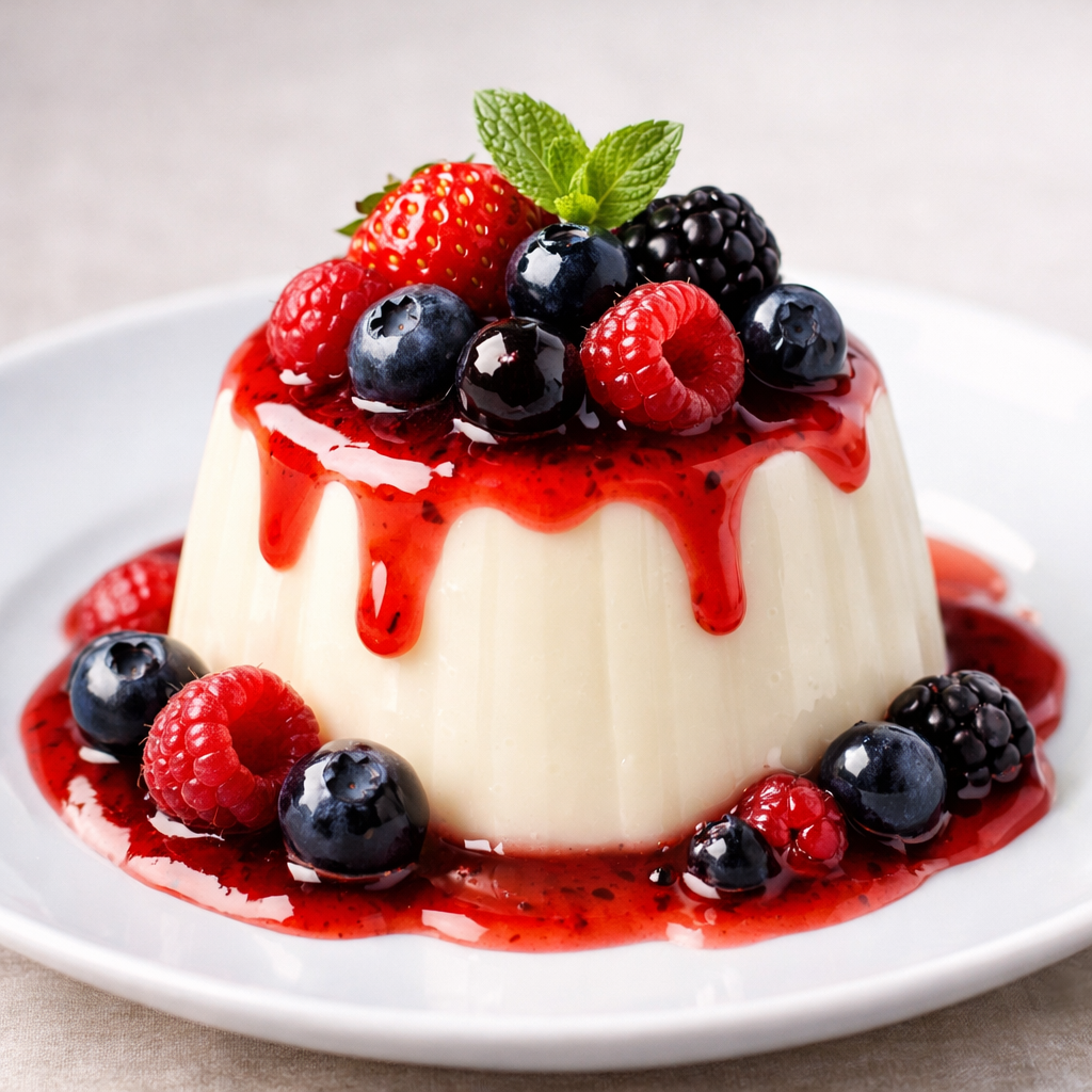 Panna Cotta ai Frutti di Bosco: Il Dolce al Cucchiaio Setoso e Irresistibile