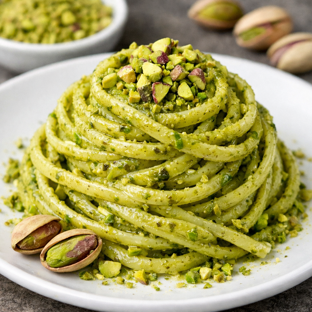 Le Linguine al Pesto di Pistacchio: Il Primo Piatto Cremoso e Irresistibile