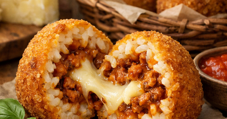 Arancini al Ragù e Caciocavallo: Il Capolavoro Dorato e Filante della Tradizione