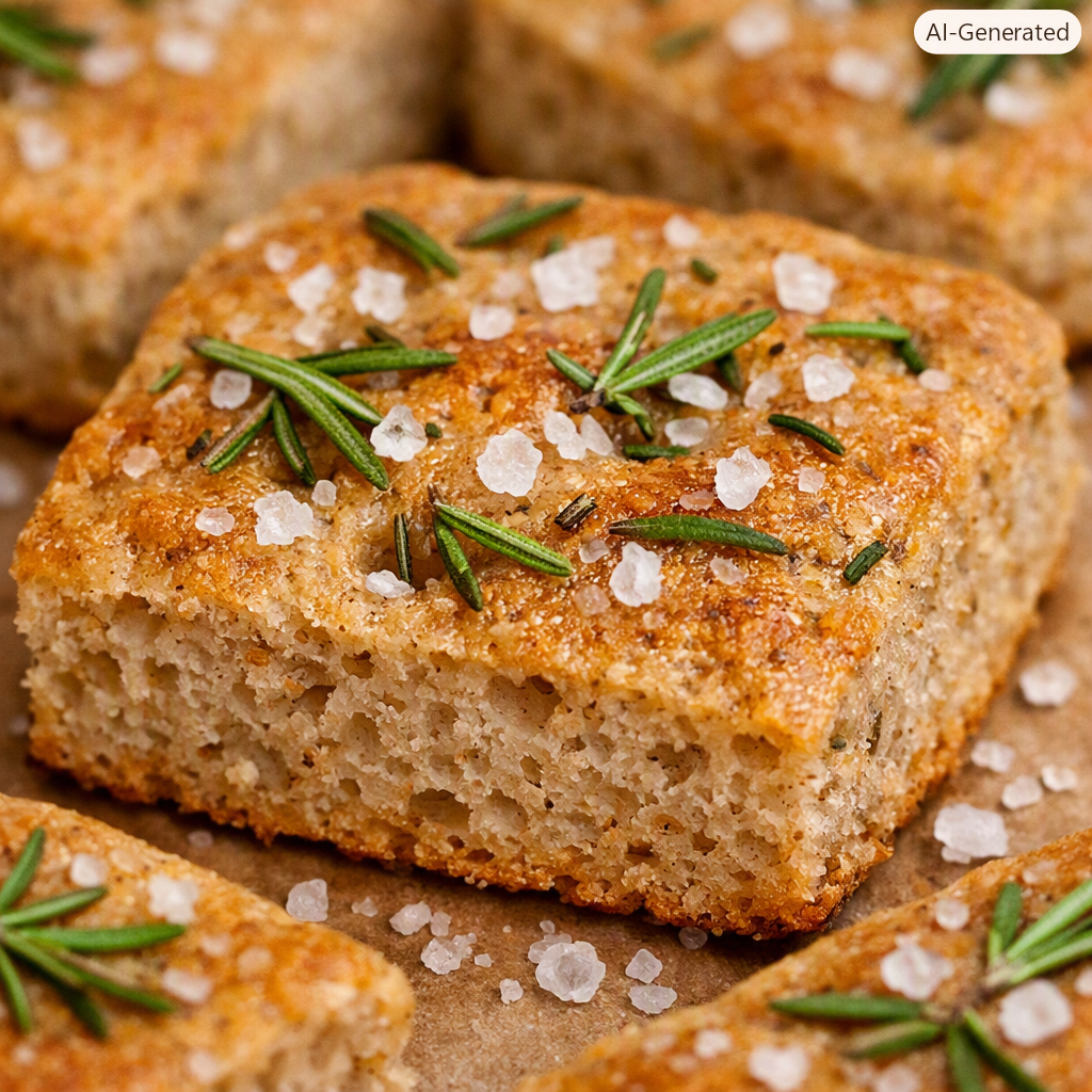 Panfocaccia Integrale al Rosmarino e Sale Geomarino: Il Rustico Sofficissimo e Aromatico