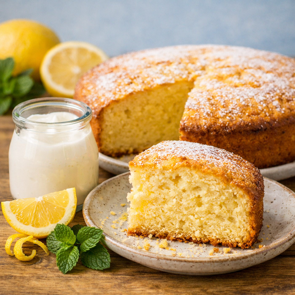 Torta Soffice al Limone e Yogurt: Il Dolce Sette Vasetti Profumatissimo e Senza Bilancia