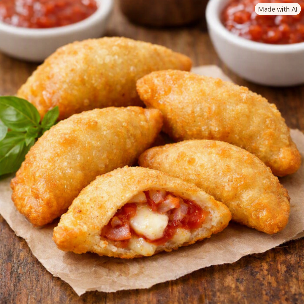 Mini Calzoni Fritti: Il Comfort Food Sfizioso e Irresistibile