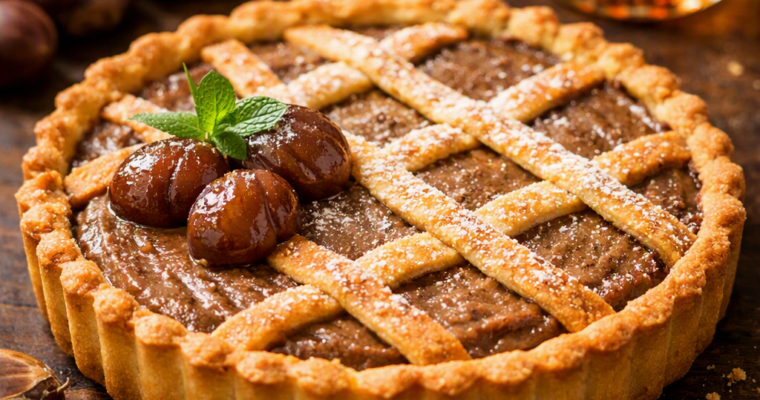 La Crostata Cremosa e Profumata alla Crema di Castagne e Rum