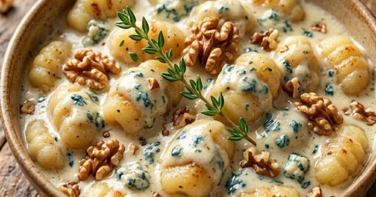 Gnocchi di Patate con Crema di Zola e Noci: il Comfort Food Cremoso e Irresistibile