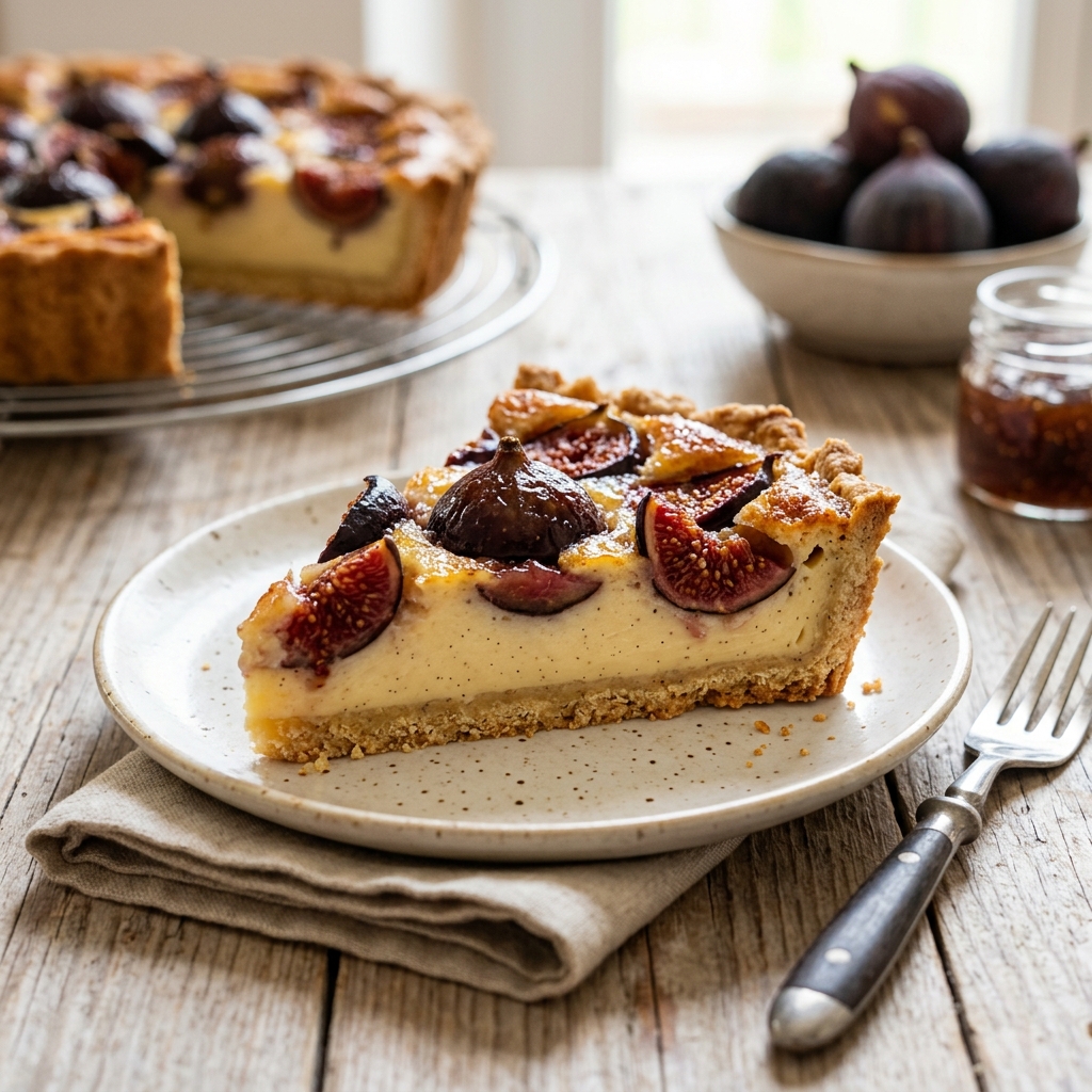 Crostata di Crema Cotta e Fichi: Il Dessert Rustico che Sa di Fine Estate