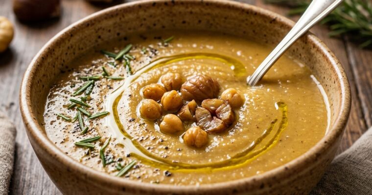 Vellutata di Castagne e Ceci Cremosissima: Il Comfort Food Autunnale Che Ti Avvolge Come un Abbraccio